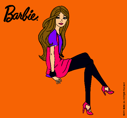 Barbie sentada