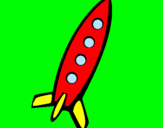 Dibujo Cohete II pintado por mauri