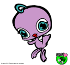 Dibujo Pajarito Littlest Pet Shop pintado por nieves6