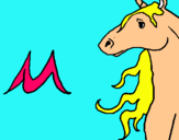 Dibujo Unicornio pintado por Mariapa