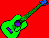 Dibujo Guitarra española II pintado por dana13