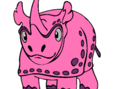 Dibujo Rinoceronte pintado por barbarall