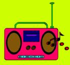 Dibujo Radio cassette 2 pintado por KKikko