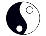Dibujo Yin y yang pintado por mismismis