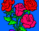 Dibujo Ramo de rosas pintado por rtvbrb