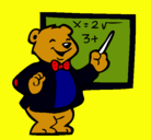 Dibujo Profesor oso pintado por kukay