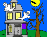 Dibujo Casa fantansma pintado por Raylis 