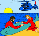 Dibujo Rescate ballena pintado por yozabed