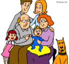 Dibujo Familia pintado por morri 