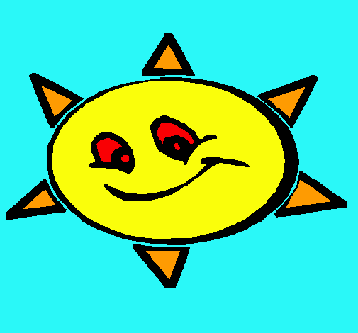 Dibujo Sol sonriente pintado por valenanzui