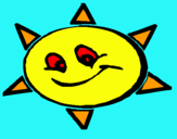 Dibujo Sol sonriente pintado por valenanzui