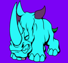 Dibujo Rinoceronte II pintado por arleth544