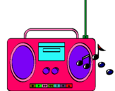 Dibujo Radio cassette 2 pintado por judith1234