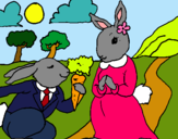 Dibujo Conejos pintado por claudia200