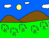 Dibujo Montañas 4 pintado por nbnbnbnbnbbn
