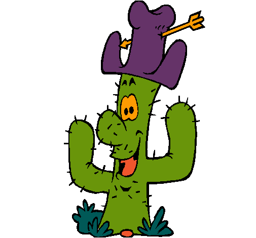 Cactus con sombrero