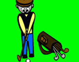Dibujo Jugador de golf II pintado por jeis