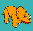 Dibujo Triceratops II pintado por dudi