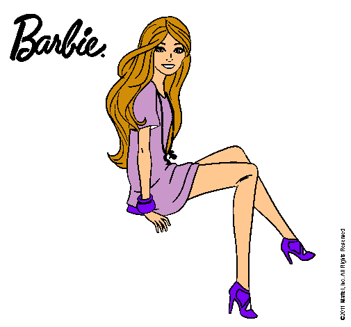 Barbie sentada