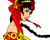 Dibujo Princesa china pintado por soledad28