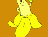Dibujo Banana pintado por winston