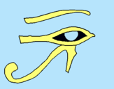 Dibujo Ojo Horus pintado por ADRIAN12