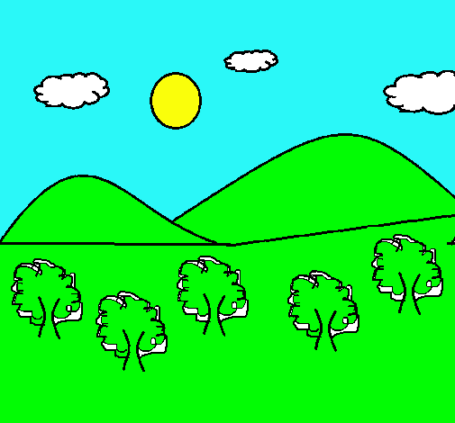 Dibujo Montañas 4 pintado por sarita567