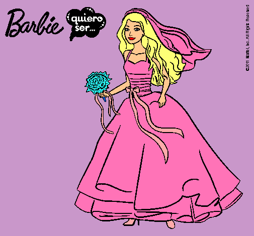 Barbie vestida de novia