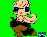 Dibujo Ardilla Littlest Pet Shop pintado por kvdc 