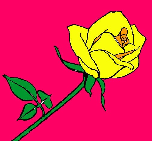 Dibujo Rosa pintado por luzesther 