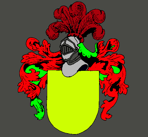 Escudo de armas y casco