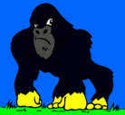 Dibujo Gorila pintado por BLAKE