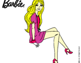 Dibujo Barbie sentada pintado por GAAABRIELAAA