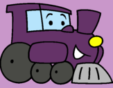 Dibujo Tren pintado por rosalu