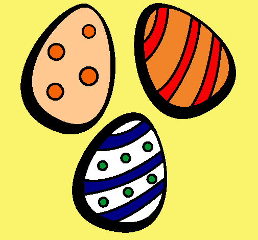 Dibujo Huevos de pascua IV pintado por Adelpho