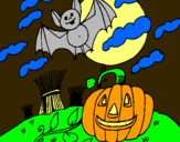 Dibujo Paisaje de Halloween pintado por iosune