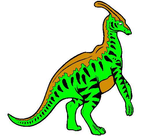 Parasaurolofus con rayas