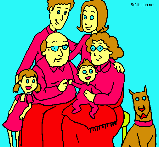 Dibujo Familia pintado por Marquen