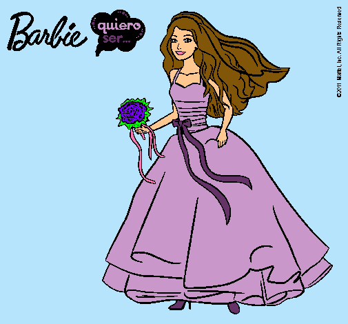 Barbie vestida de novia