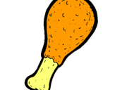 Dibujo Muslitos de pollo pintado por JUIN