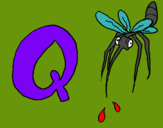 Dibujo Mosquito pintado por mallilli