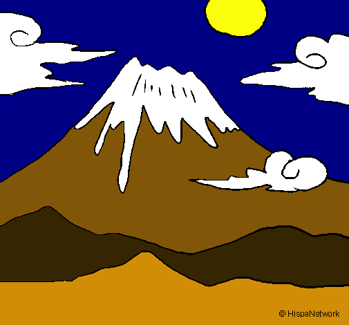 Dibujo Monte Fuji pintado por dg-juan