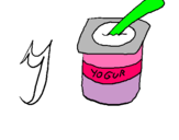 Dibujo Yogur pintado por LUNY