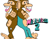 Dibujo Madagascar 2 Manson y Phil 2 pintado por 98667668