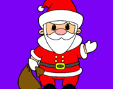 Dibujo Papa Noel 4 pintado por EllaFerny2