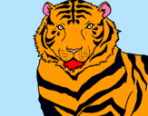Dibujo Tigre pintado por cachorra