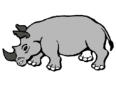Dibujo Rinoceronte pintado por ian1105