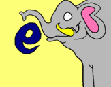 Dibujo Elefante pintado por santini
