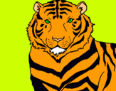 Dibujo Tigre pintado por elnaranja