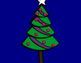 Dibujo Árbol de navidad II pintado por aurita